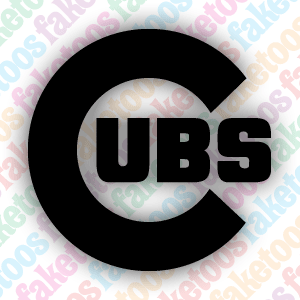 Chicago Cubs Logo Stencil - Carinewbi