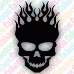 Flaming Skull 3