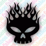 Flaming Skull 1