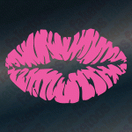 Lip Print - Pink