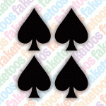 Poker Spade x4