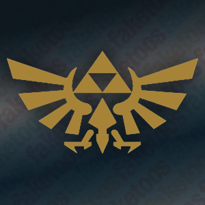 Zelda Triforce - Gold